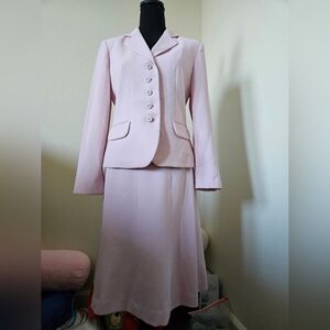 Clsssy Women's Pink Skirt & Blazer Set